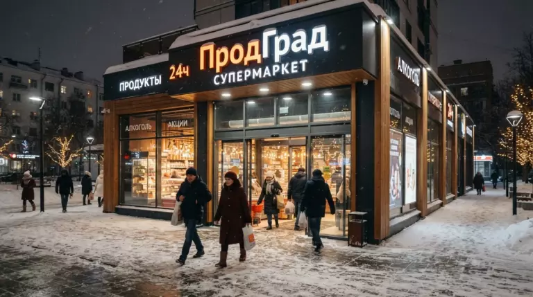Привод автоматической двери под декоративным коробом