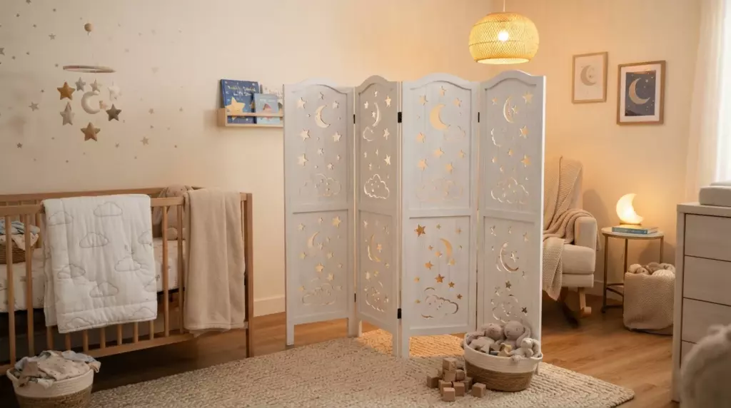 Мобильные ажурные перегородки из МДФ и массива ясеня — фото 18